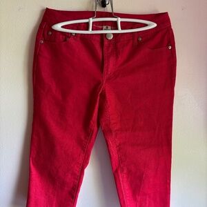 Boom Boom Jeans light weight zipper crop pants size 5